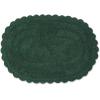 imageDII Crochet Collection Reversible Bath Mat Round 275quot Diameter Honey GoldDark Green