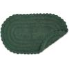 imageDII Crochet Collection Reversible Bath Mat Round 275quot Diameter Honey GoldDark Green