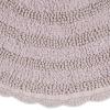 imageDII Crochet Collection Reversible Bath Mat Round 275quot Diameter Honey GoldDusty Lilac
