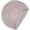 imageDII Crochet Collection Reversible Bath Mat Round 275quot Diameter Honey GoldDusty Lilac