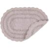 imageDII Crochet Collection Reversible Bath Mat Round 275quot Diameter Honey GoldDusty Lilac