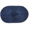 imageDII Crochet Collection Reversible Bath Mat Round 275quot Diameter Honey GoldFrench Blue