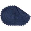 imageDII Crochet Collection Reversible Bath Mat Round 275quot Diameter Honey GoldFrench Blue