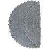 imageDII Crochet Collection Reversible Bath Mat Round 275quot Diameter Honey GoldGrey