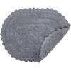 imageDII Crochet Collection Reversible Bath Mat Round 275quot Diameter Honey GoldGrey