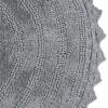 imageDII Crochet Collection Reversible Bath Mat Round 275quot Diameter Honey GoldGrey