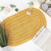 imageDII Crochet Collection Reversible Bath Mat Round 275quot Diameter Honey GoldHoney Gold