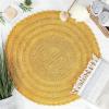 imageDII Crochet Collection Reversible Bath Mat Round 275quot Diameter Honey GoldHoney Gold
