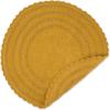 imageDII Crochet Collection Reversible Bath Mat Round 275quot Diameter Honey GoldHoney Gold
