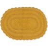 imageDII Crochet Collection Reversible Bath Mat Round 275quot Diameter Honey GoldHoney Gold