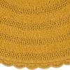 imageDII Crochet Collection Reversible Bath Mat Round 275quot Diameter Honey GoldHoney Gold