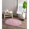 imageDII Crochet Collection Reversible Bath Mat Round 275quot Diameter Honey GoldMauve