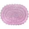 imageDII Crochet Collection Reversible Bath Mat Round 275quot Diameter Honey GoldMauve