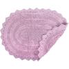 imageDII Crochet Collection Reversible Bath Mat Round 275quot Diameter Honey GoldMauve