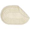 imageDII Crochet Collection Reversible Bath Mat Round 275quot Diameter Honey GoldOff White