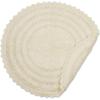 imageDII Crochet Collection Reversible Bath Mat Round 275quot Diameter Honey GoldOffwhite