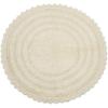 imageDII Crochet Collection Reversible Bath Mat Round 275quot Diameter Honey GoldOffwhite