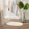 imageDII Crochet Collection Reversible Bath Mat Round 275quot Diameter Honey GoldOffwhite