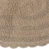 imageDII Crochet Collection Reversible Bath Mat Round 275quot Diameter Honey GoldStone