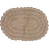 imageDII Crochet Collection Reversible Bath Mat Round 275quot Diameter Honey GoldStone