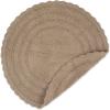 imageDII Crochet Collection Reversible Bath Mat Round 275quot Diameter Honey GoldStone