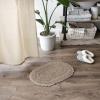 imageDII Crochet Collection Reversible Bath Mat Round 275quot Diameter Honey GoldStone