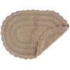 imageDII Crochet Collection Reversible Bath Mat Round 275quot Diameter Honey GoldStone