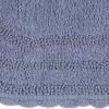 imageDII Crochet Collection Reversible Bath Mat Round 275quot Diameter Honey GoldStonewash Blue