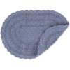 imageDII Crochet Collection Reversible Bath Mat Round 275quot Diameter Honey GoldStonewash Blue