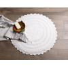 imageDII Crochet Collection Reversible Bath Mat Round 275quot Diameter Honey GoldWhite