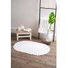 imageDII Crochet Collection Reversible Bath Mat Round 275quot Diameter Honey GoldWhite