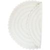 imageDII Crochet Collection Reversible Bath Mat Round 275quot Diameter Honey GoldWhite