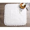 imageDII Crochet Collection Reversible Bath Mat Round 275quot Diameter Honey GoldWhite