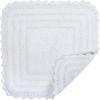 imageDII Crochet Collection Reversible Bath Mat Round 275quot Diameter Honey GoldWhite