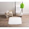 imageDII Crochet Collection Reversible Bath Mat Round 275quot Diameter Honey GoldWhite