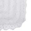 imageDII Crochet Collection Reversible Bath Mat Round 275quot Diameter Honey GoldWhite