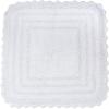imageDII Crochet Collection Reversible Bath Mat Round 275quot Diameter Honey GoldWhite