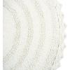 imageDII Crochet Collection Reversible Bath Mat Round 275quot Diameter Honey GoldWhite