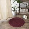 imageDII Crochet Collection Reversible Bath Mat Round 275quot Diameter Honey GoldWine