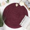 imageDII Crochet Collection Reversible Bath Mat Round 275quot Diameter Honey GoldWine
