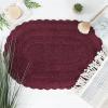 imageDII Crochet Collection Reversible Bath Mat Round 275quot Diameter Honey GoldWine