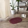 imageDII Crochet Collection Reversible Bath Mat Round 275quot Diameter Honey GoldWine
