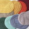 imageDII Crochet Collection Reversible Bath Mat Round 275quot Diameter Honey GoldYellow