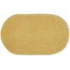 imageDII Crochet Collection Reversible Bath Mat Round 275quot Diameter Honey GoldYellow