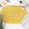 imageDII Crochet Collection Reversible Bath Mat Round 275quot Diameter Honey GoldYellow