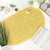 imageDII Crochet Collection Reversible Bath Mat Round 275quot Diameter Honey GoldYellow
