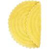 imageDII Crochet Collection Reversible Bath Mat Round 275quot Diameter Honey GoldYellow