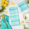 imageDII Everyday Dishtowel Collection Urban Stripe 20x30 Artichoke Green 3 PieceAqua