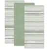 imageDII Everyday Dishtowel Collection Urban Stripe 20x30 Artichoke Green 3 PieceArtichoke Green