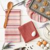 imageDII Everyday Dishtowel Collection Urban Stripe 20x30 Artichoke Green 3 PieceBarn Red